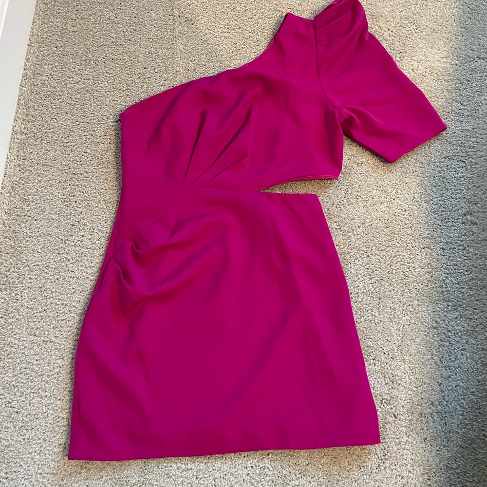 DO+BE Fuchsia Asymmetrical Dress